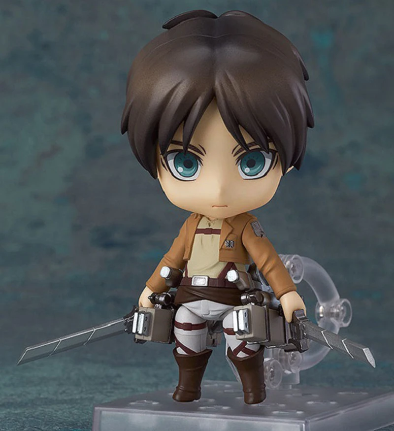 Бесплатная доставка милый 4 &quotNendoroid атака на Титанов аниме Eren Jaeger в коробке 10 см
