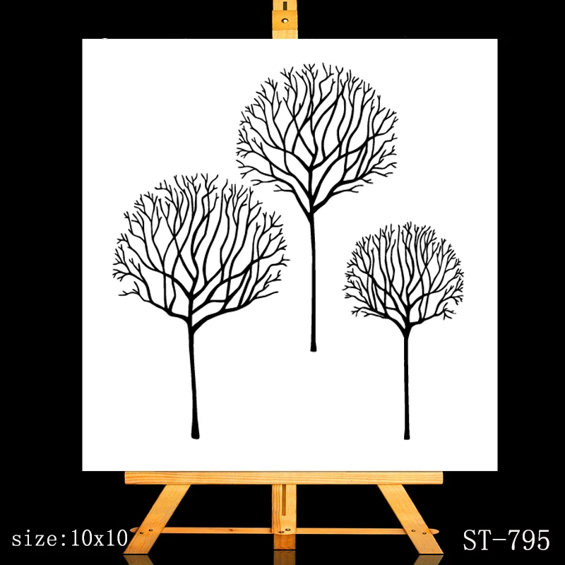 

ZhuoAng Blooming trunk Clear Stamps/Card Making Holiday decorations For scrapbooking Transparent stamps 6*9cm