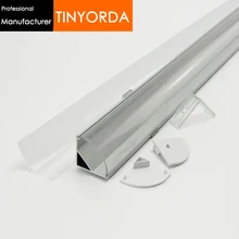 Tinyorda 100 шт.(длина 1 м) светодиодный профиль Alu светодиодный профиль канала для 20 мм Светодиодные полосы света [профессиональный производитель] TAP3030