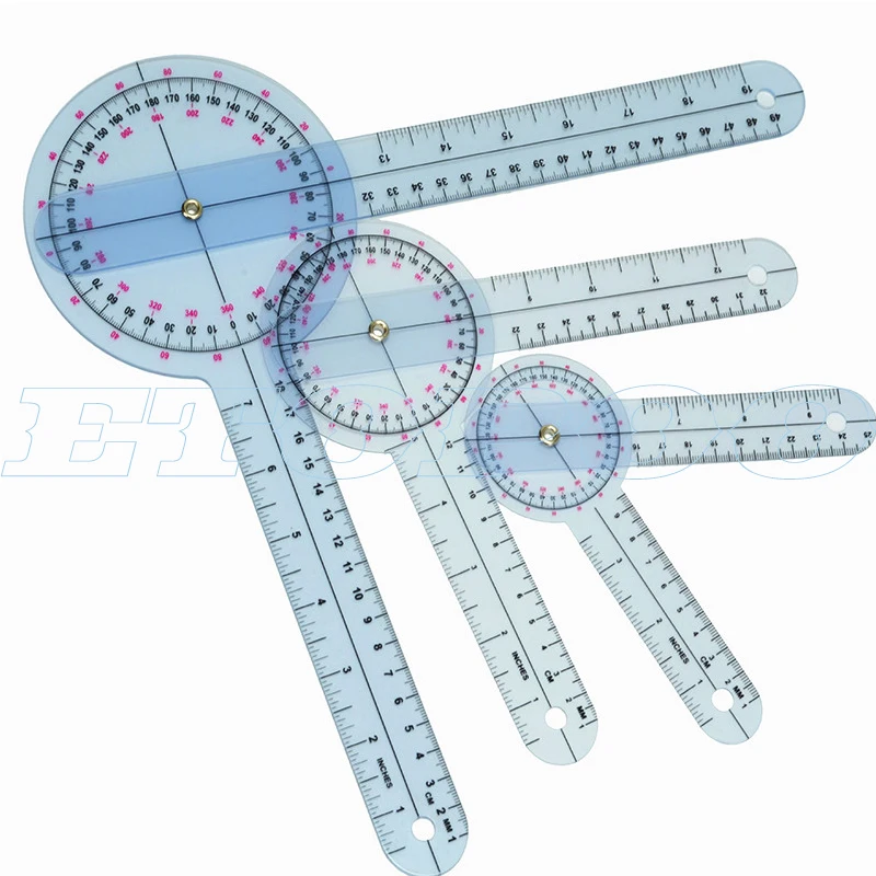 3 шт./компл. Spinals угломер угломеры Userful мульти-линейка Гониометр угол медицинский позвоночника линейка 360 градусов 180 градусов