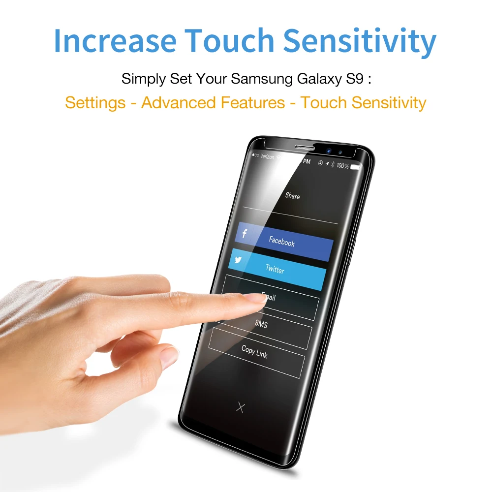 2 шт./лот ESR Защита экрана для samsung Galaxy S9 S9 Plus закаленное стекло 9H 3D полуполное покрытие изогнутая защитная пленка