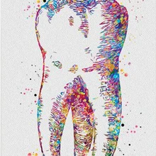 Большая DIY фото на заказ, 3d Алмазная живопись, наборы для вышивки крестиком, 5D полная квадратная мозаика, алмазная вышивка, зубные зубы JS4149