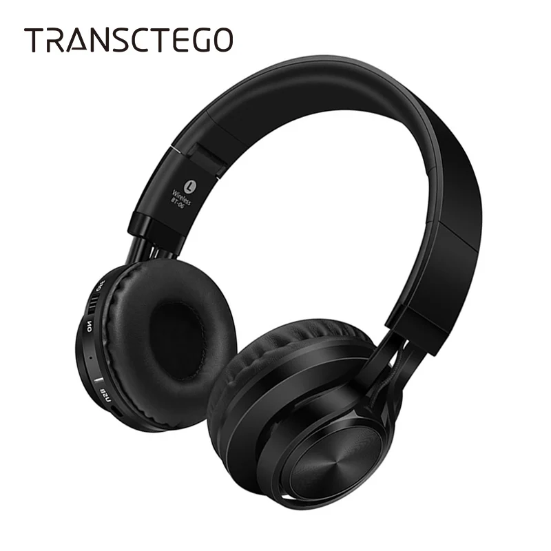 Bluetooth наушники TRANSCTEGO Беспроводные стереонаушники с поддержкой TF карты fm радио