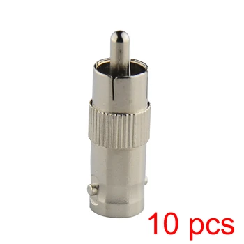 

10x RCA Male to BNC Female Jack Connector Adapter Coupler Plug for CCTV Camera