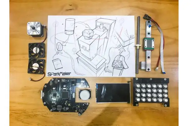 Аксессуары для 3D принтера Sparkemaker и Partes Lcd экран De Pantalla Con Protector Para Sla|Детали
