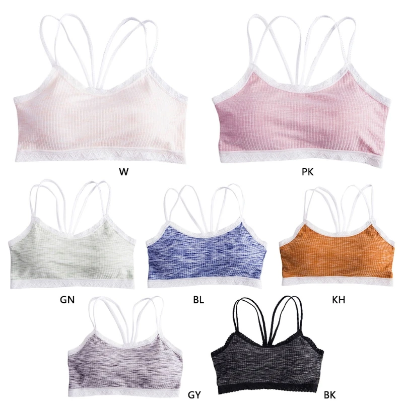 New Women Girls Sport Cotton Bra Adjustable Strap Padded Bralette Solid Tube Top Lace Trim Design Underwear 2018 New Women Girls Sport Cotton Bra Adjustable Strap Padded Bralette Solid Tube Top Lace Trim Design Underwear 2018