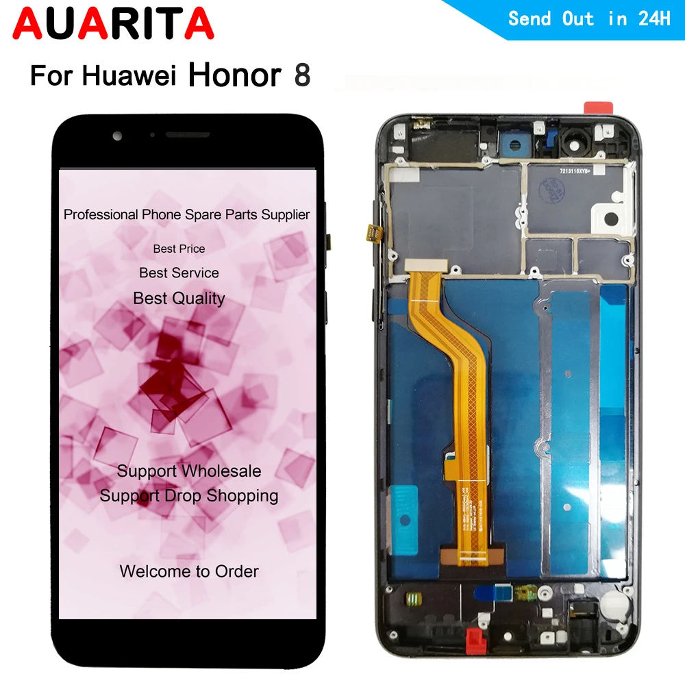 

5.2" LCD For huawei honor 8 honor8 FRD-L19 L14 L04 AL00 TL00 AL10 lcd display touch panel screen digitizer with frame assembly