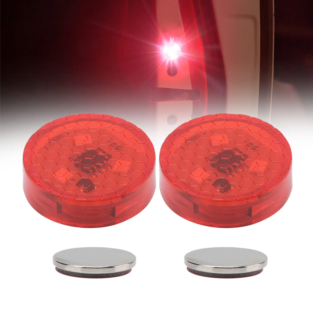 

Universal Car LED Opening Door Safety Warning Anti-collision Lights Flash Light Red Kit Wireless Alarm Lamp Signal Light