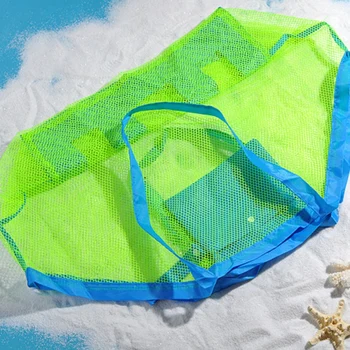

New Folding Beach Mesh Bag Anti Sand Beach Baby Toy Storage Swim Bags Large Capacity Tote Bag Sand Away Portable Children Toys