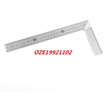 

1PCS Office 30cm Measurement Range Stainless Steel 90 Degree Angle Ruler