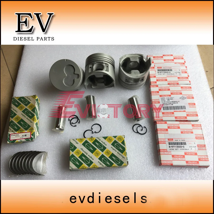 For Isuzu engine Hiatch EX35U mini excavator 3LD1 piston piston ring