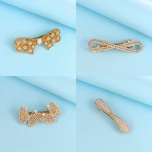 WEIMANJINGDIAN Новое поступление модные женские заколки для волос с бантом ювелирные изделия имитация жемчуга Аксессуары для волос в ассорти