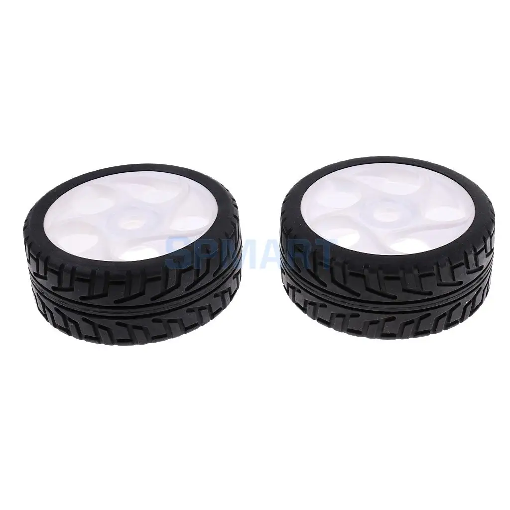 1/8 Flat Running RC Car Model 17MM Wheel Rim Hex Tires for Rock Crawler PartS