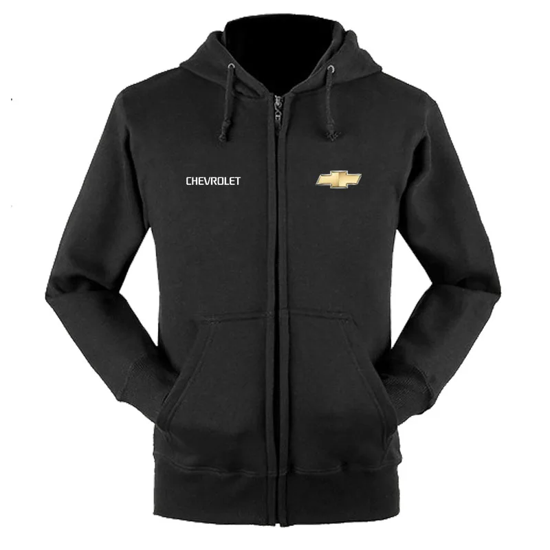 

Chevrolet logo zipper sweatshirts coat custom 4S shop zipper hoodie jacket