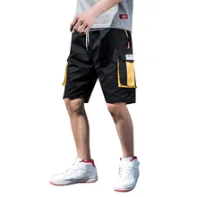 Мужские летние новые стильные модные повседневные шорты Летние удобные прямые шорты с завязками# Jun19# FN