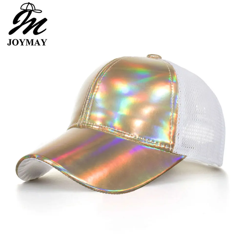 Joymay Новое поступление сезон: весна–лето Для женщин Лазерная сетчатая бейсболка кепки модные дамские уличные Snapback для отдыха и занятий спортом шляпа B617