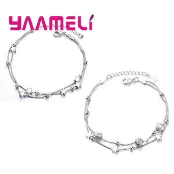 

Top Delicate Fashion 925 Sterling Silver Bracelet Jewelry Gift for Women Bangles Wedding Engagement Anniversary Present