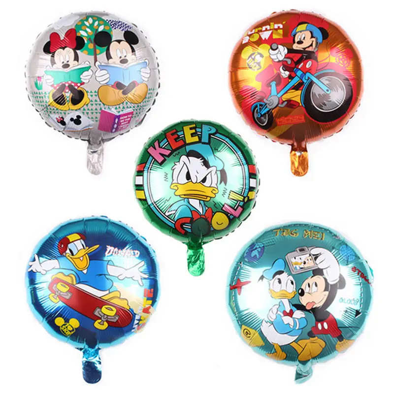 

HDBFH New 18-inch Mickey Minnie Aluminium Balloons Children's Holiday Party Birthday Decoration Balloons High Quality