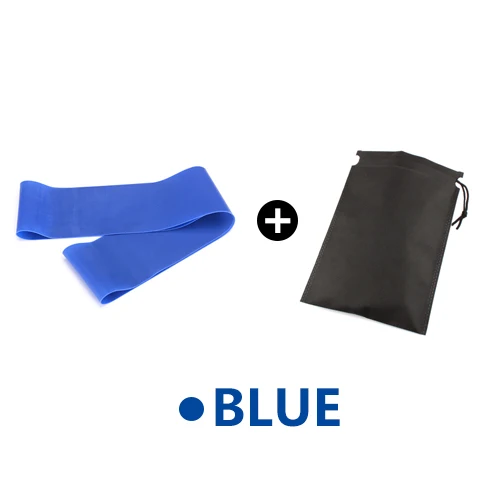blue with bag Эспандеры Резиновая лента 5 уровней Кроссфит фитнес-оборудование для тренировки пилатеса Спорт силовая тренировка атлетические резиновые петли - Цвет: blue with bag