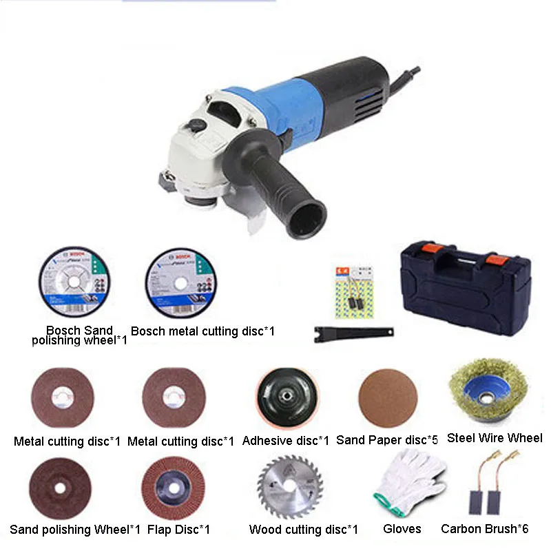 220V 710W 13000r/min 100mm Multi-function Electric Angle Grinder Machine for Welding Cutting and Polishing Metal & Wood angle-grinder-electric : image 220V 710W 13000r/min 100mm Multi-function Electric Angle Grinder Machine for Welding Cutting and Polishing Metal & Wood angle-grinder-electric