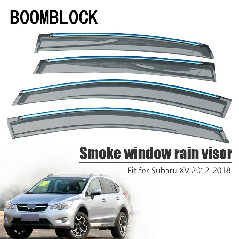 4x Smoke Window Visor Sun Rain Guard Vent For 2010-2013 2014 2015 Hyundai Tucson