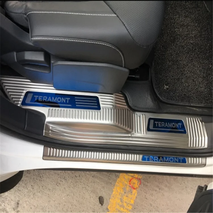 

High-quality stainless steel Plate Door Sill Welcome Pedal Car Styling Accessories For Volkswagen TERAMONT 2016 2017 2018 2019