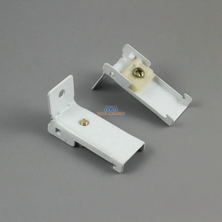 20 Pieces L Shape Curtain Track Bracket Curtain Track Brace 44x19x26mm