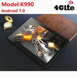 Планшеты K990 Octa Core 10,1 дюймов tablet MTK8752 android-планшет 4 ГБ Оперативная память 64 ГБ Встроенная память Dual SIM Bluetooth gps android 7,0 10 Tablet PC