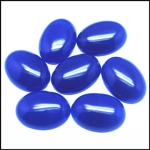 10pcs nature gem stone oval shape cabochons for metal cameo caps size 18x25mm blue green yellow colors | Украшения и аксессуары