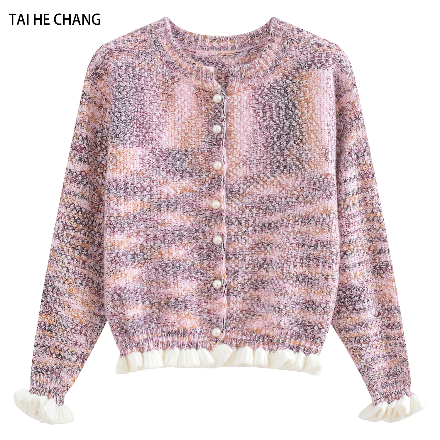 

High Quality Women Runway High Street Sweaters New Fashion Designer Autumn and Winter Knitted Cardigans Single Breasted Sweater
