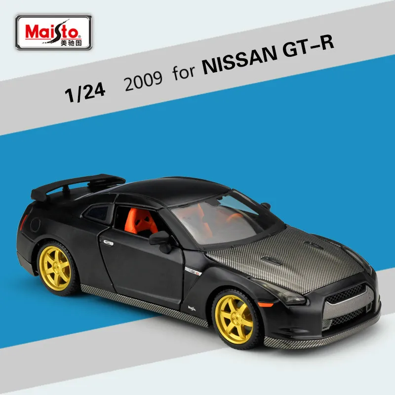 

Maisto 1:24 for Nissan GTR Sports Car Model Modified Version for Nissan 370Z 2009 for Datsun 510 1971 Simulation Alloy Car Model
