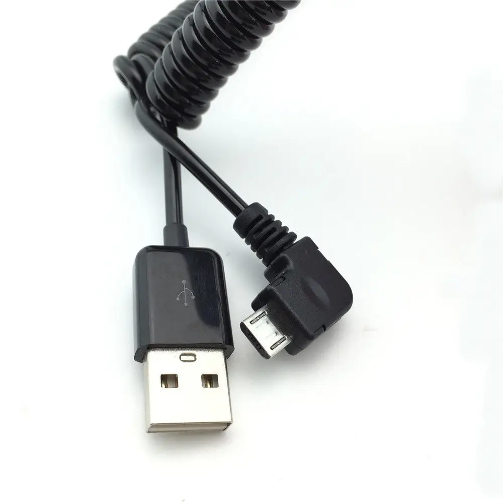 1 м 3 м 90 градусов угол локоть Micro USB пружинная Спираль Спиральный Выдвижной данных зарядное устройство зарядный кабель для samsung Andriod телефонов