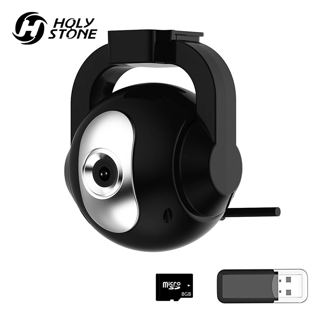

Holy Stone Drone Camera Wide-angle 120 angles 90 Adjustable 720P HD Wi-Fi Camera with 8GB TF and Reader for HS100 RC Quadcopter