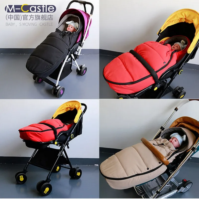 

baby stroller universel sleeping bag oversize Universal Baby Footmuff For Stroller Warm Pushchair Baby Sleeping Bag freeshipping