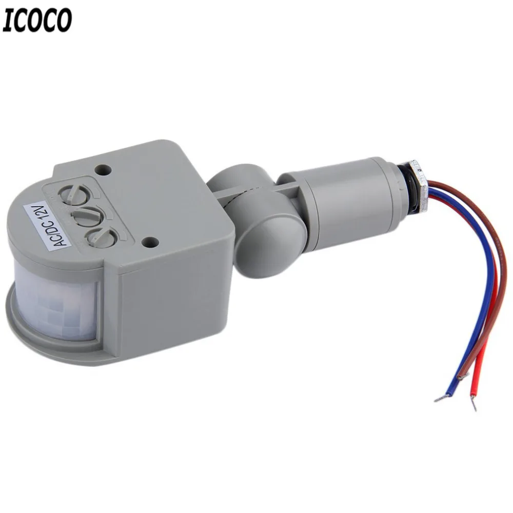 ICOCO 1 шт. Автоматический Инфракрасный датчик движения из pir детектор переключатель для Светодиодный светильник безопасности популярного качества, Крытый открытый вспышки