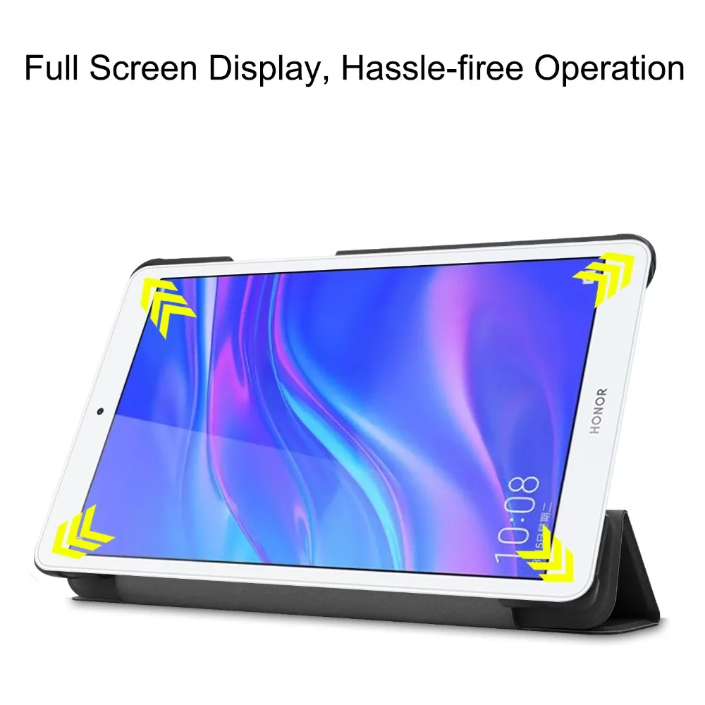 Складной тонкий чехол для huawei Mediapad M5 lite 8,0 JDN2-W09 JDN2-AL00 чехол для планшета huawei Mediapad m5 lite 8 дюймов Чехол+ ручка