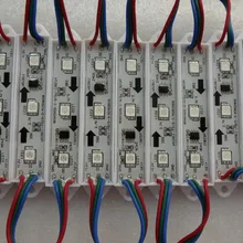 Акция! 20 штук/строка DC12V WS2811 LED полноцветный пиксель модуль, IP68, 0.72 Вт