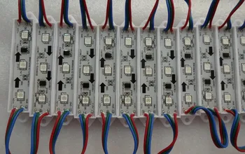 

promotion!!! 20pcs/string DC12V WS2811 LED full color pixel module,IP68,0.72W