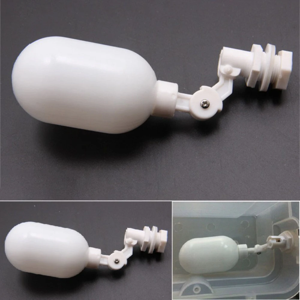 New Aquarium Float Ball Valve Shut off Automatic Fill Feed Fish Tank Water Osmosis System Adjustable Mini Float Balls Valve