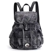 2017 mochila para mujer, mochila vaquera de uso diario, mochilas Vintage, mochila de viaje, mochila, mochila