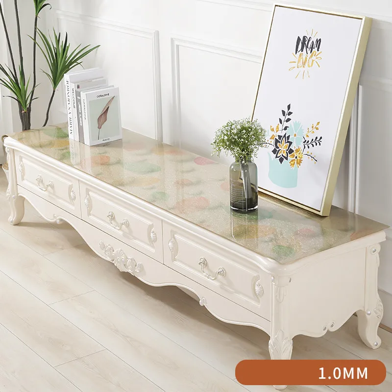 

Pvc Waterproof Tablecloth Rectangle Tablecloth Table Cover Protector Desk Pad Soft Glass Dining Top Table Cloth Plastic Mats
