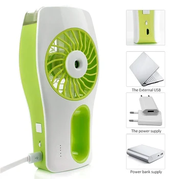 

Lovely Convenient Handheld USB Mini Misting Fan Chargeable Humidifier for Camping Hiking HY99 MA19