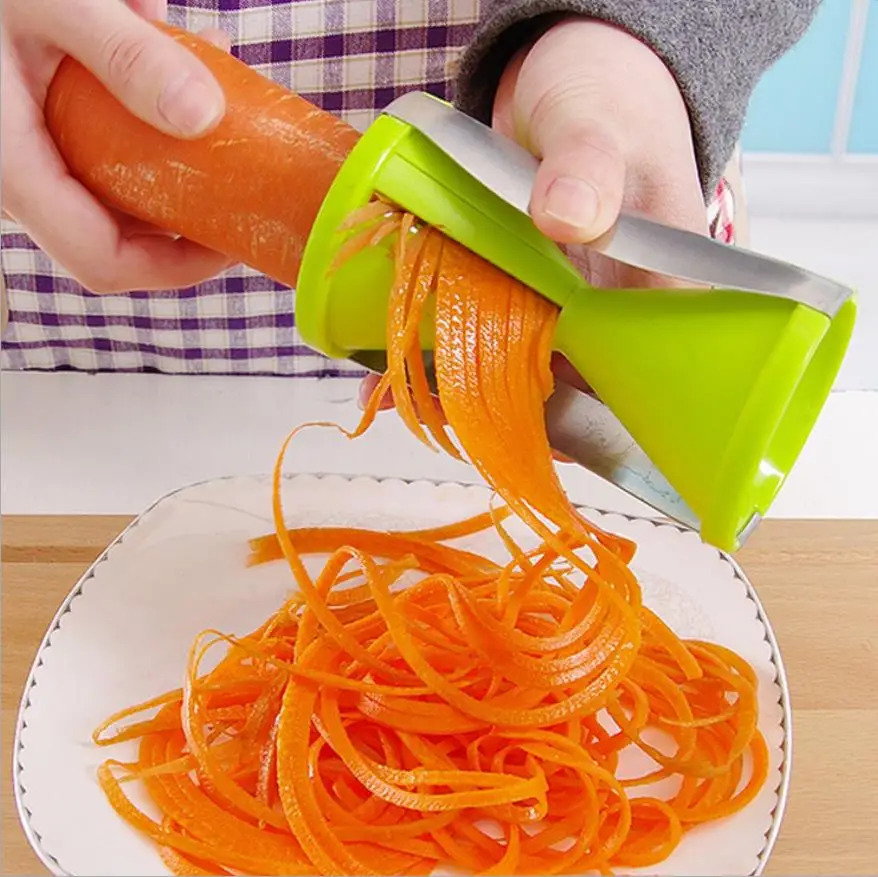 

Creative Spiral Vegetable Slicer Carrot Grater Cucumber Cutter Fruit Peeler Salad Maker Tool Vegetable Chopper Kitchen Mandoline