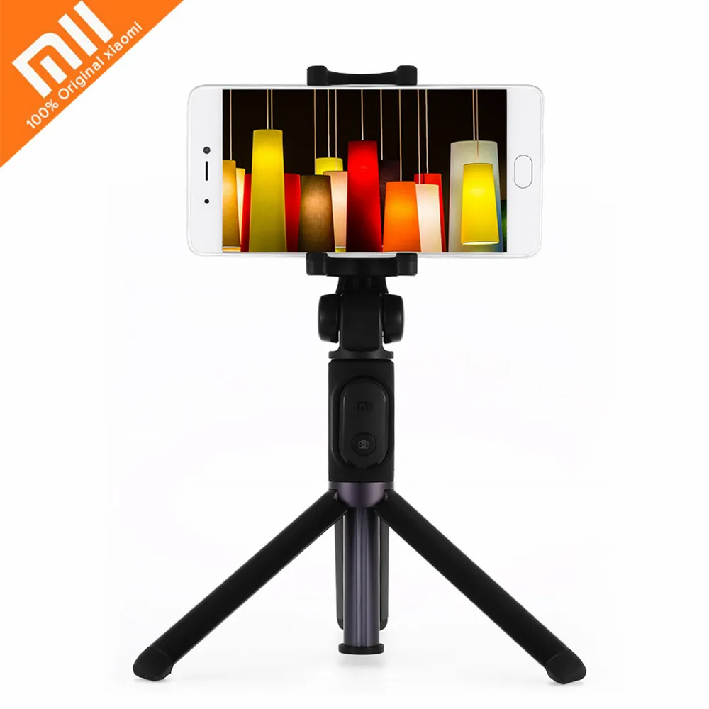 

Original Xiaomi Tripod Mount Holder Selfie Stick Wireless Bluetooth 3.0 Remote Control 2 in 1 Design 360 Degree Selfie Stick