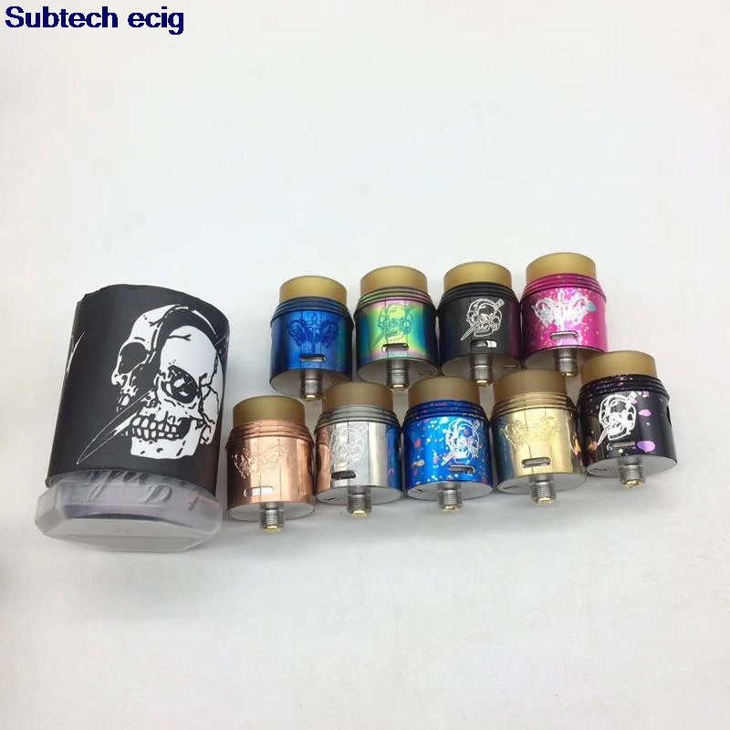 

Newest Apocalypse Rapture 24mm RDA atomizer Replaceable Dripping Atomizer pei drip tip 5 colors Vaporizer VAPE High Quality
