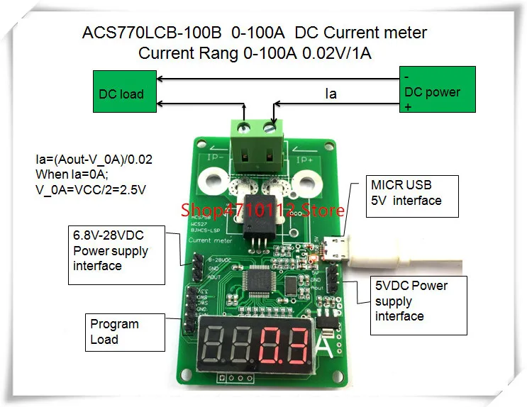 NEW 1PCS LOT ACS770LCB 100B ACS770LCB 100B ACS770 0 100A DC Current meter Current Rang 0