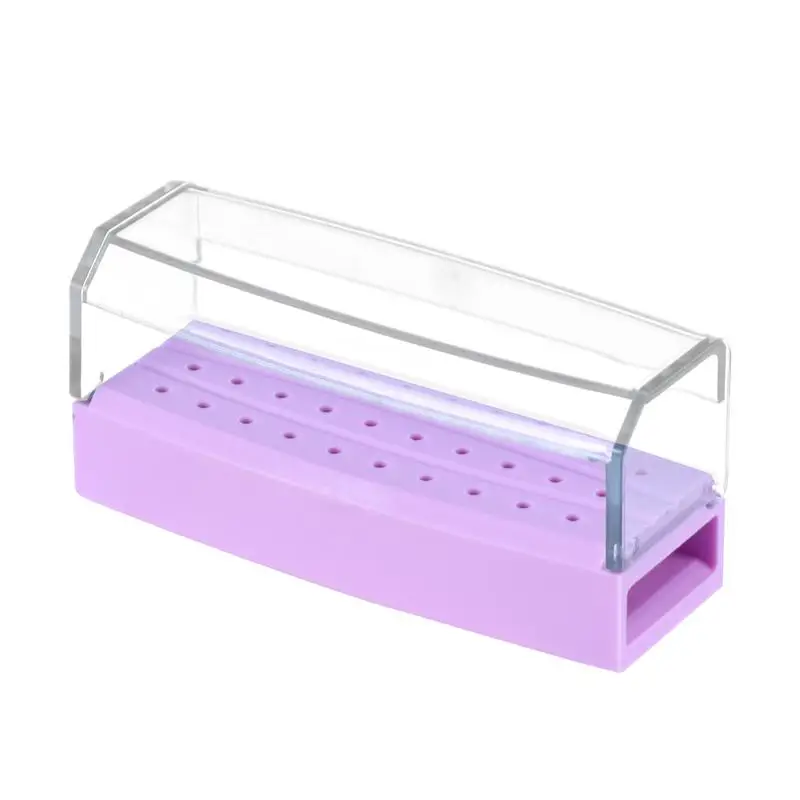 

1PC 30 Hole Plastic Autoclave Sterilizer Case Dental Disinfection Holder Box for Oral Care Tools (Purple)