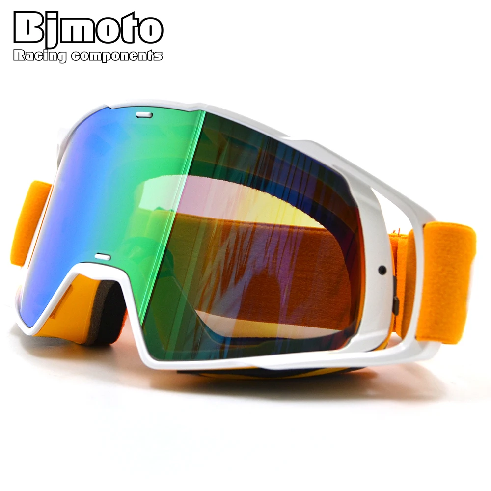 

BJMOTO Motorcycle Snowboard Ski Men Women Outdoor Gafas Casco Moto Motocross Goggles Glasses UV Lenses Goggle For Helmet