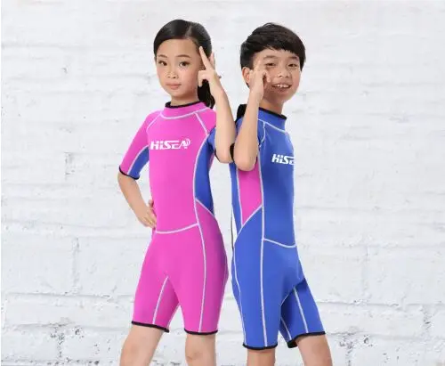 Детский купальный костюм HISEA для дайвинга с короткими рукавами мужчин и женщин
