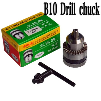 

1pcs B10 Drill chuck + 1pcs coupling sleeve pure copper to build with 3.1 / 4/5/6/7 / 8mm motor adapter shaft sleeve
